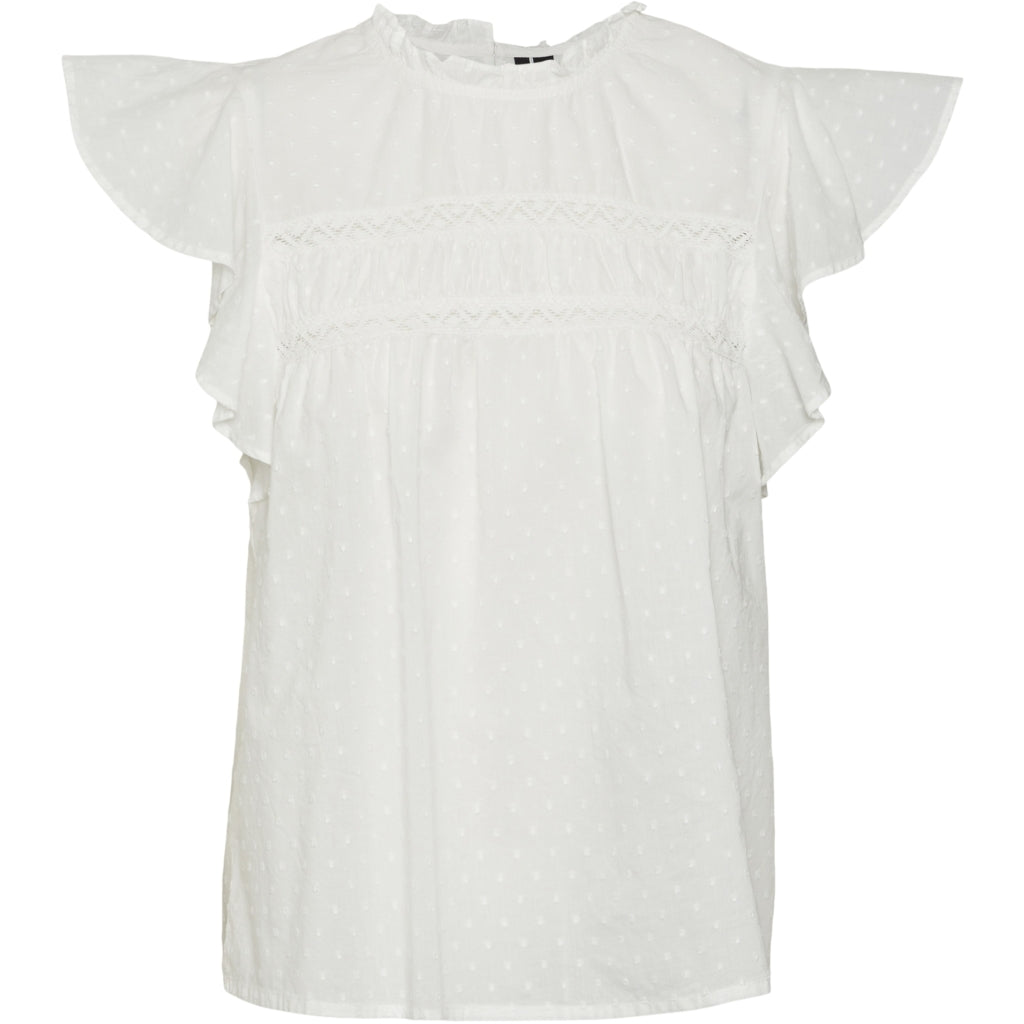 VERO MODA dame bluse VMTRINE  Snow white