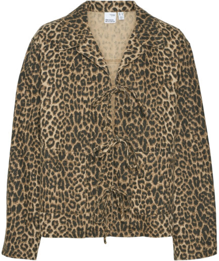 VERO MODA dame jakke VMKIRBY  Silver Mink LEOPARD