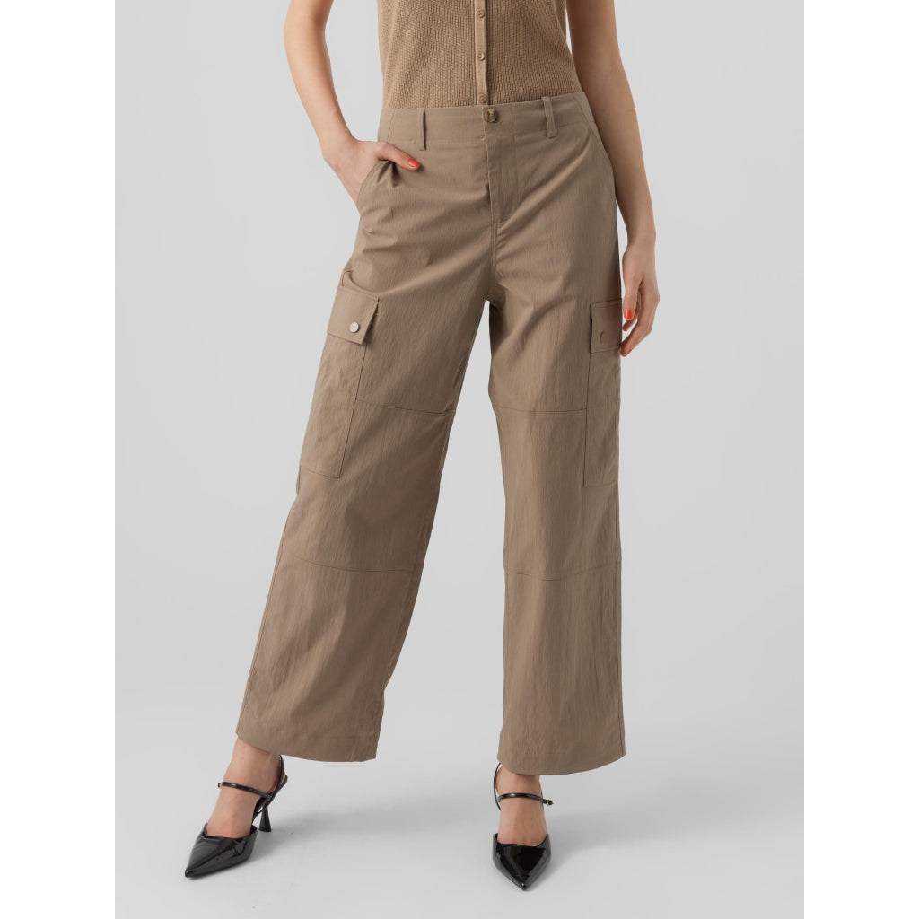 Vero Moda dame cargo bukser VMRILEY  Desert Taupe