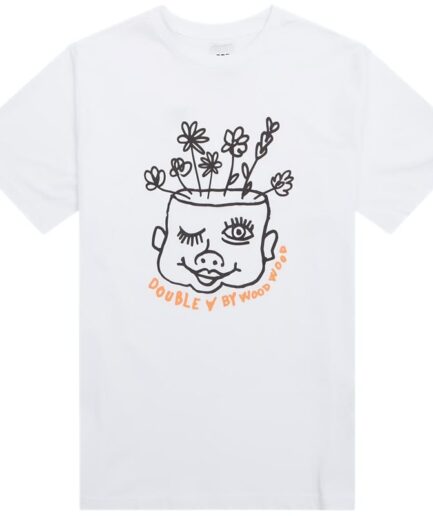 Wood Wood Asa Baby Face Tshirt Gots White