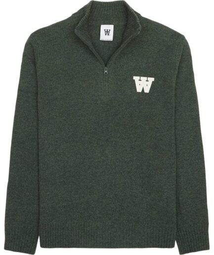 Wood Wood Blu Aa Halfzip Nature Green