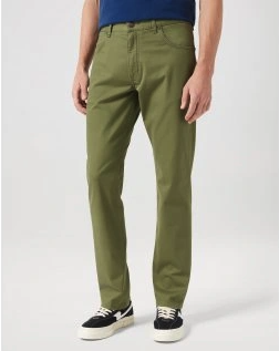 Wrangler Jeans Texas Stretch Lærredsbuks Dusty Olive