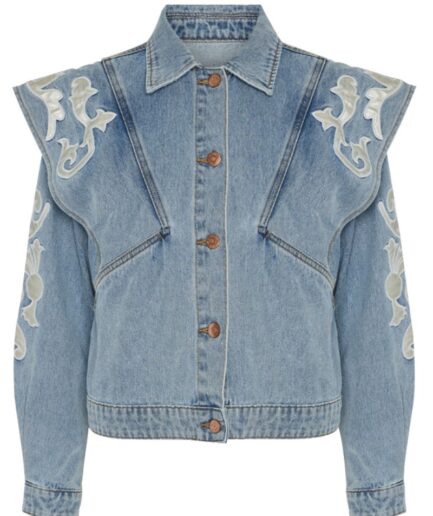 YAS  Jakke  Theria LS Denim Jacket  Light Blue Denim