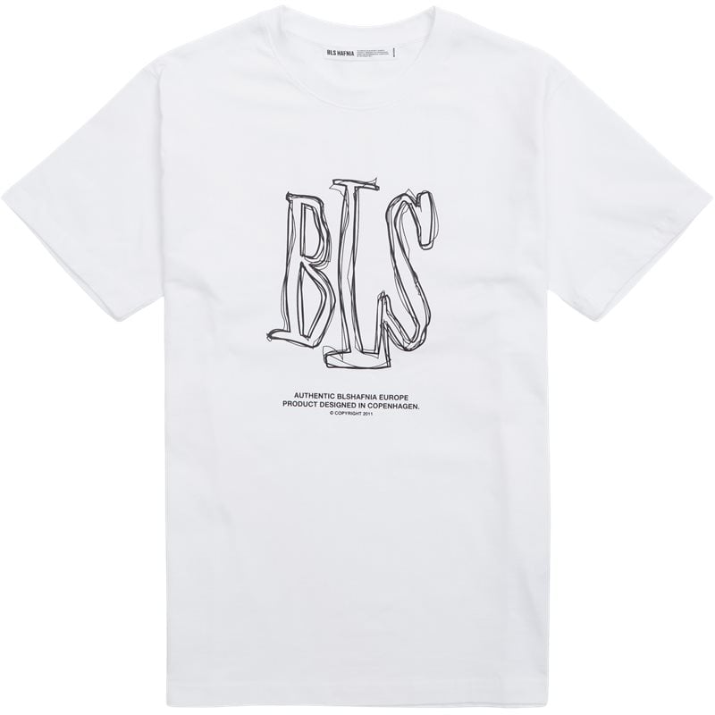 Bls Handwritten Capital Tshirt Hvid