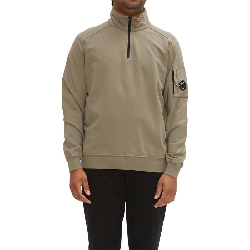 Cp Company  Polo Collar Light Fleece Sweatshirt