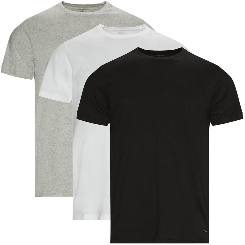 Calvin Klein pack Crewneck Tshirts Sorthvidgrå