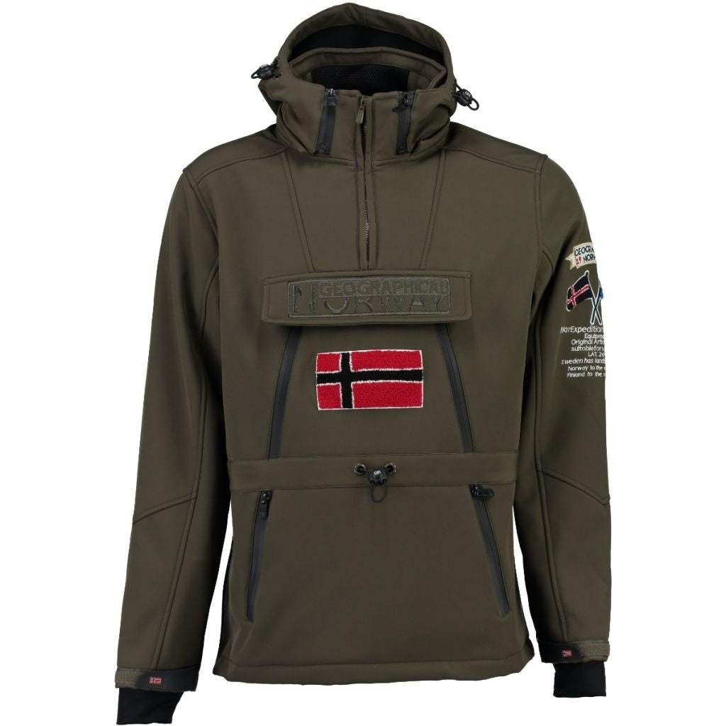 Geographical Norway Herre Anorak Softshell Jakke Tuilding  Khaki