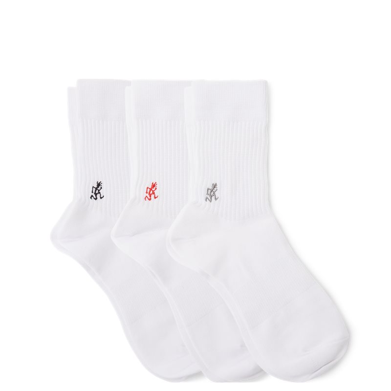 Gramicci pack Basic Crew Socks White