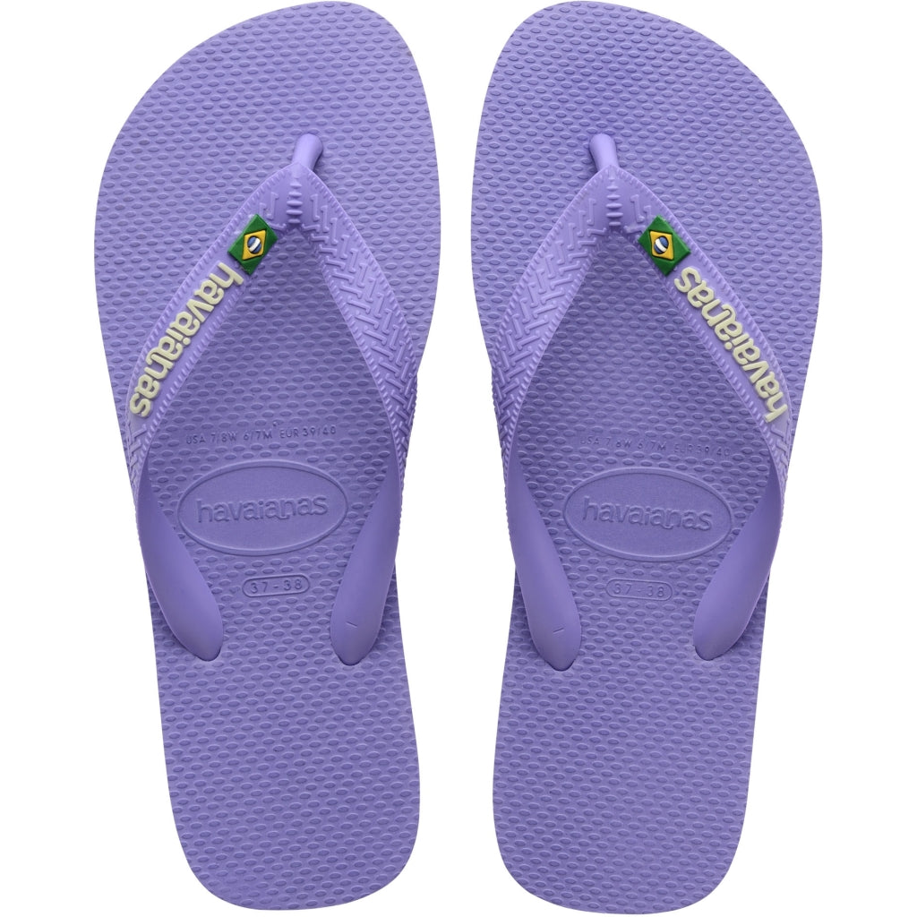 Havaianas Slippers Unisex Brazil Logo   Purple Paisley