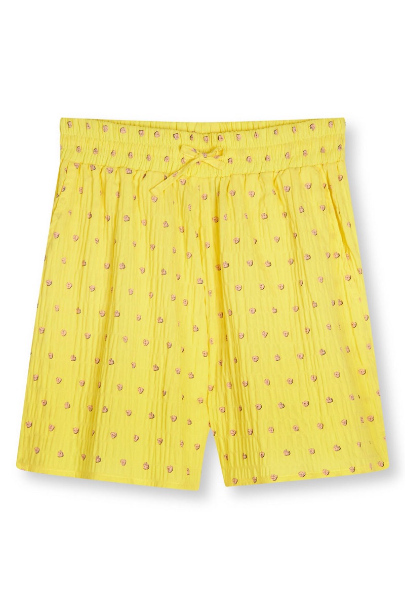 Mads Nørgaard  Shorts  Crinckle Pop Dora Shorts AOP  Mush Dot AopLemon Zest