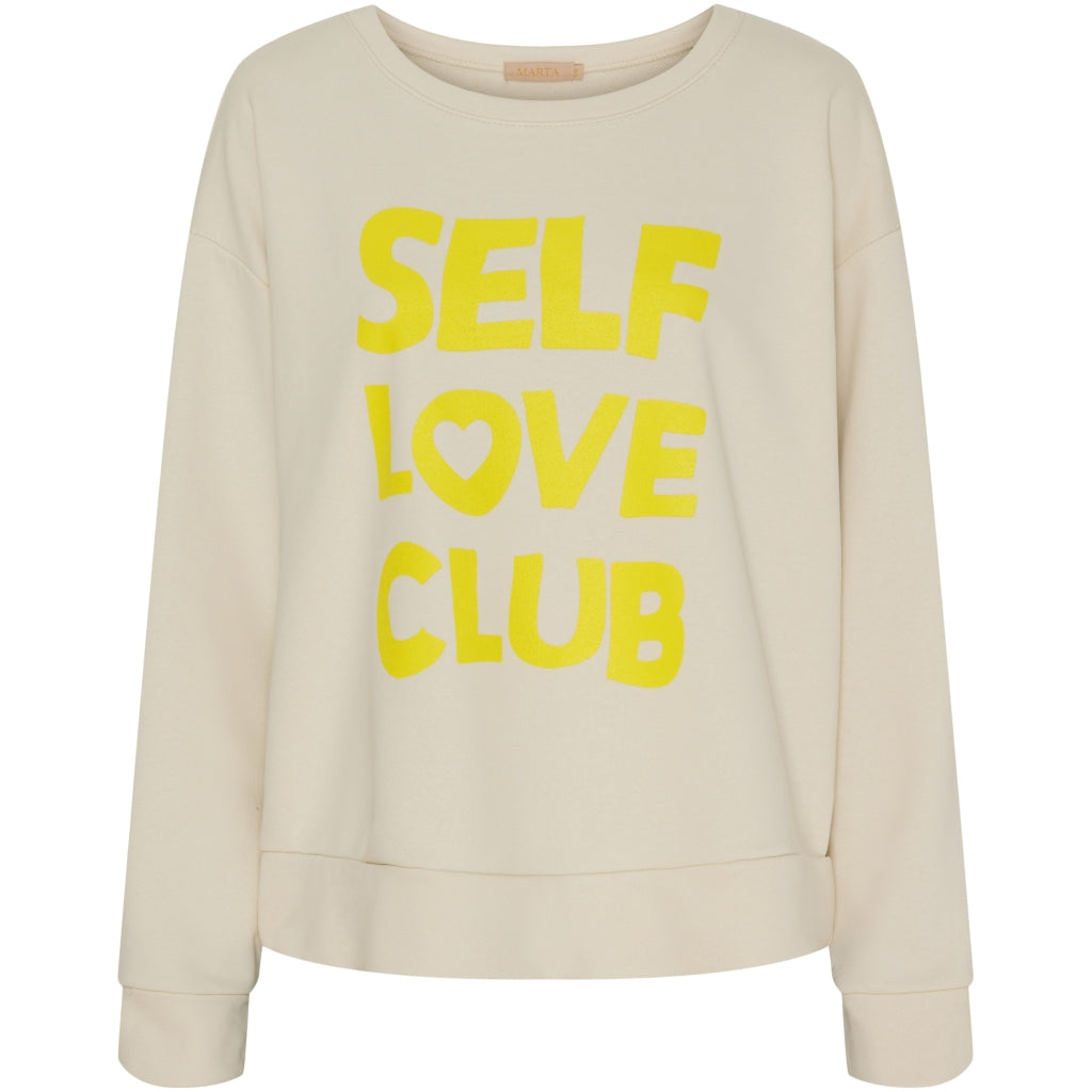 Marta Du Chateau dame sweatshirt MdcLuciana  BurroYellow Print