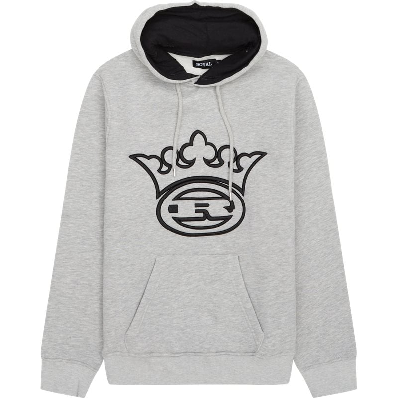Royal Champ Hoodie Grey Melange