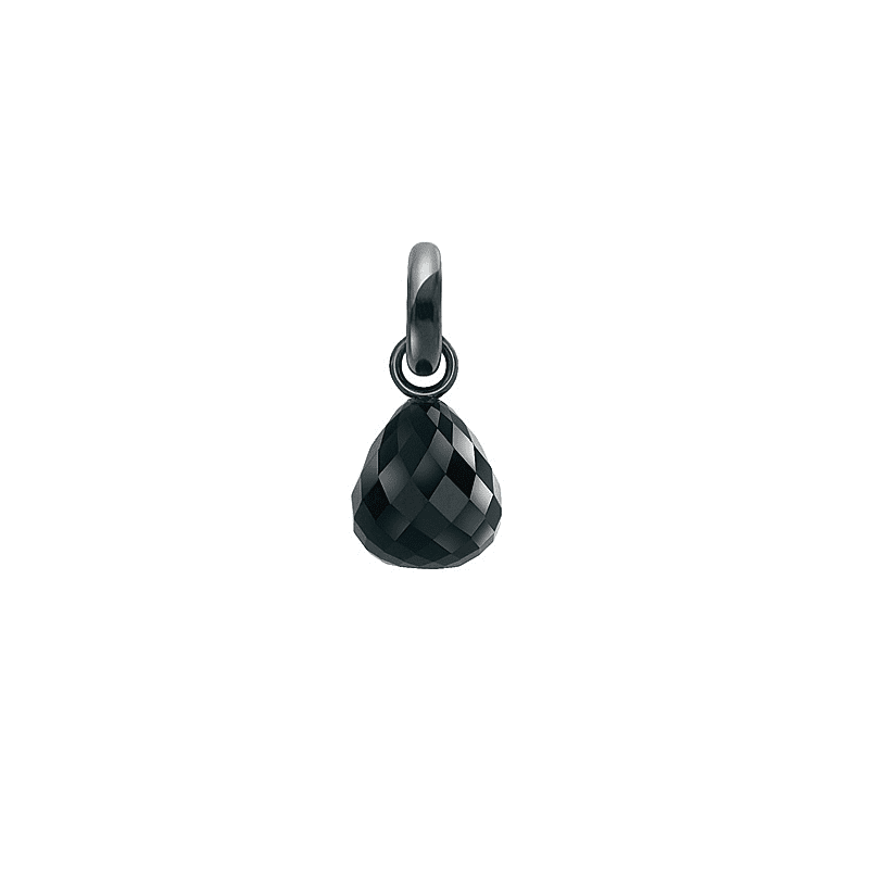 Sweet Drop Charm Sølv Onyx