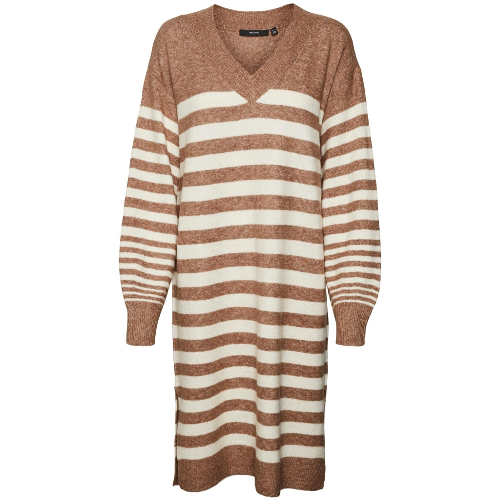 VERO MODA dame kjole VMHURRICANE  Brown Lentil W BIRCH