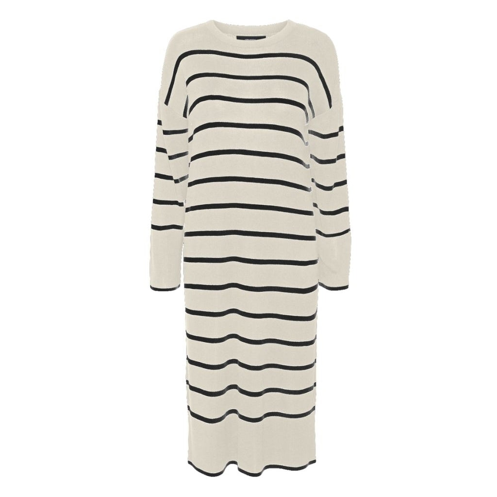 Vero Moda dame kjole VMJOANA  Birch Stripes W Black