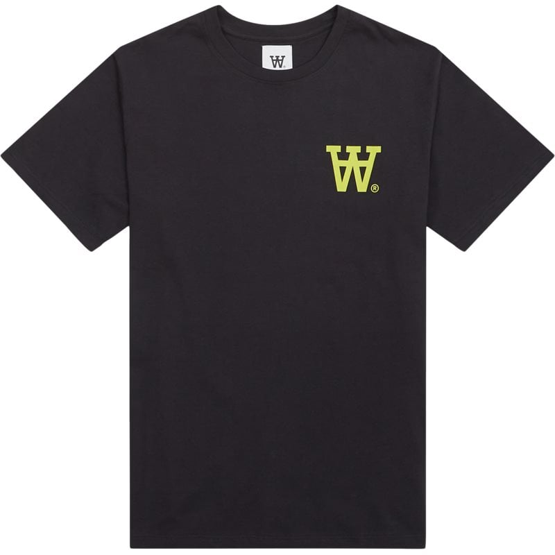 Wood Wood Ace Aa Chest Print Tee Charcoal