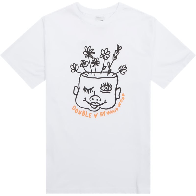 Wood Wood Asa Baby Face Tshirt Gots White