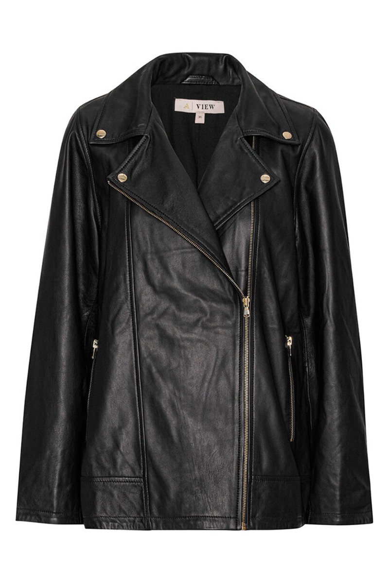 AView  Jakke  Kalee Leather Jacket  Black