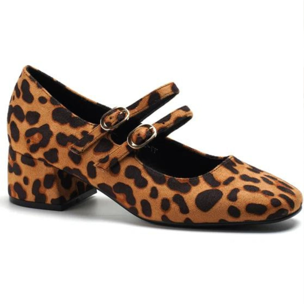 Denise dame sko   Leopard