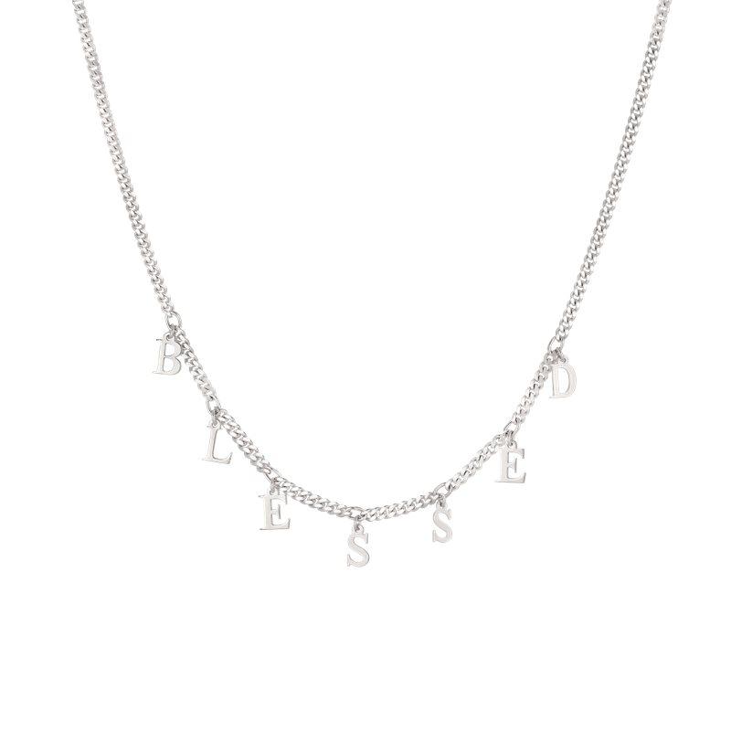Yab Studio Letterchain Blessed Sølv