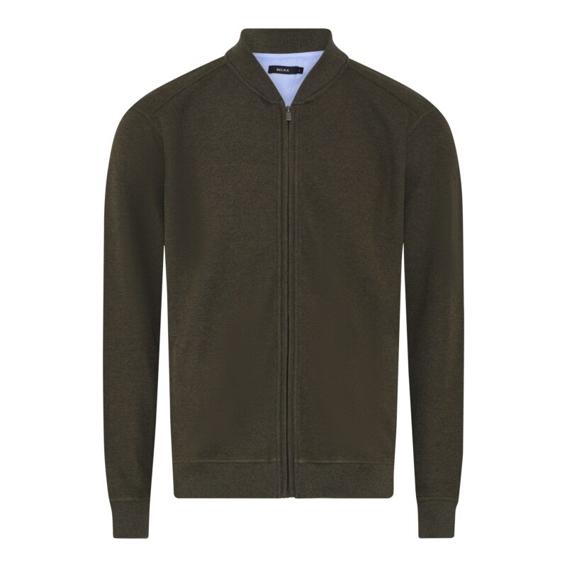 Belika Westland Sweat Cardigan Dark Olivexlarge