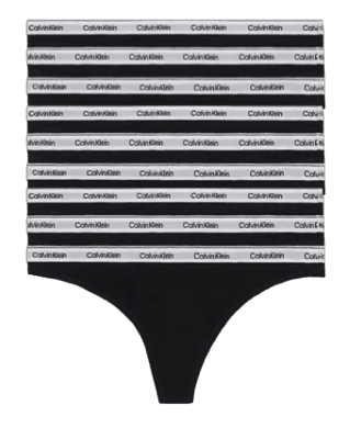 Calvin Klein Women pack Thong Qde Blackxsmall