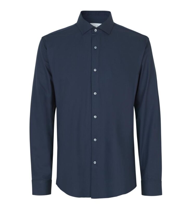 Seven Seas Hybrid Skjorte Modern Fit S Navyl