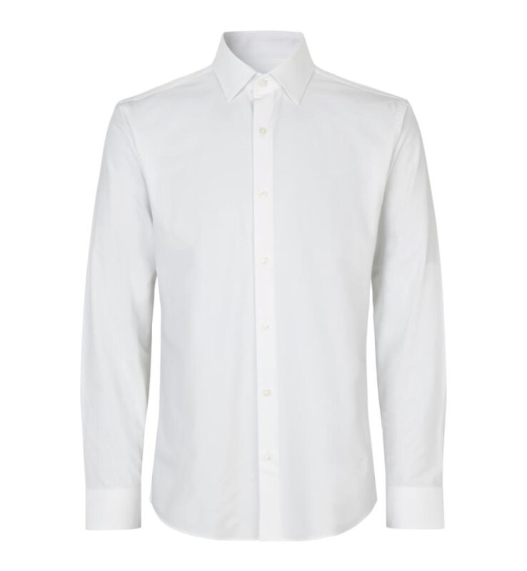 Seven Seas Hybrid Skjorte Slim Fit S Whitel