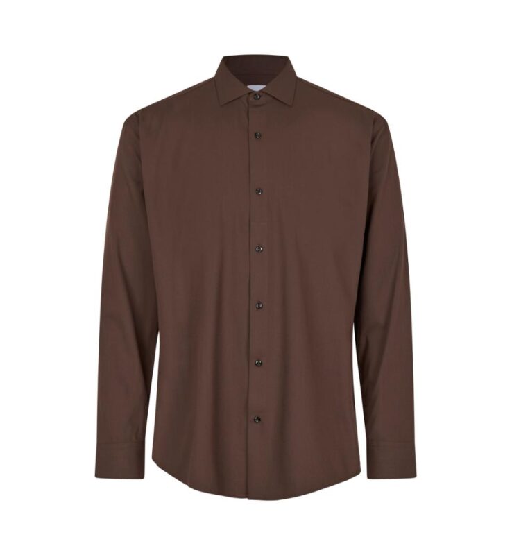 Seven Seas Hybrid Skjorte Modern Fit S Moccal