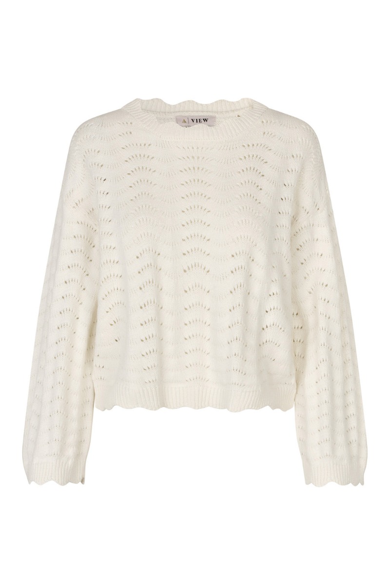 AView  Bluse  Beana Knit Blouse  Off White