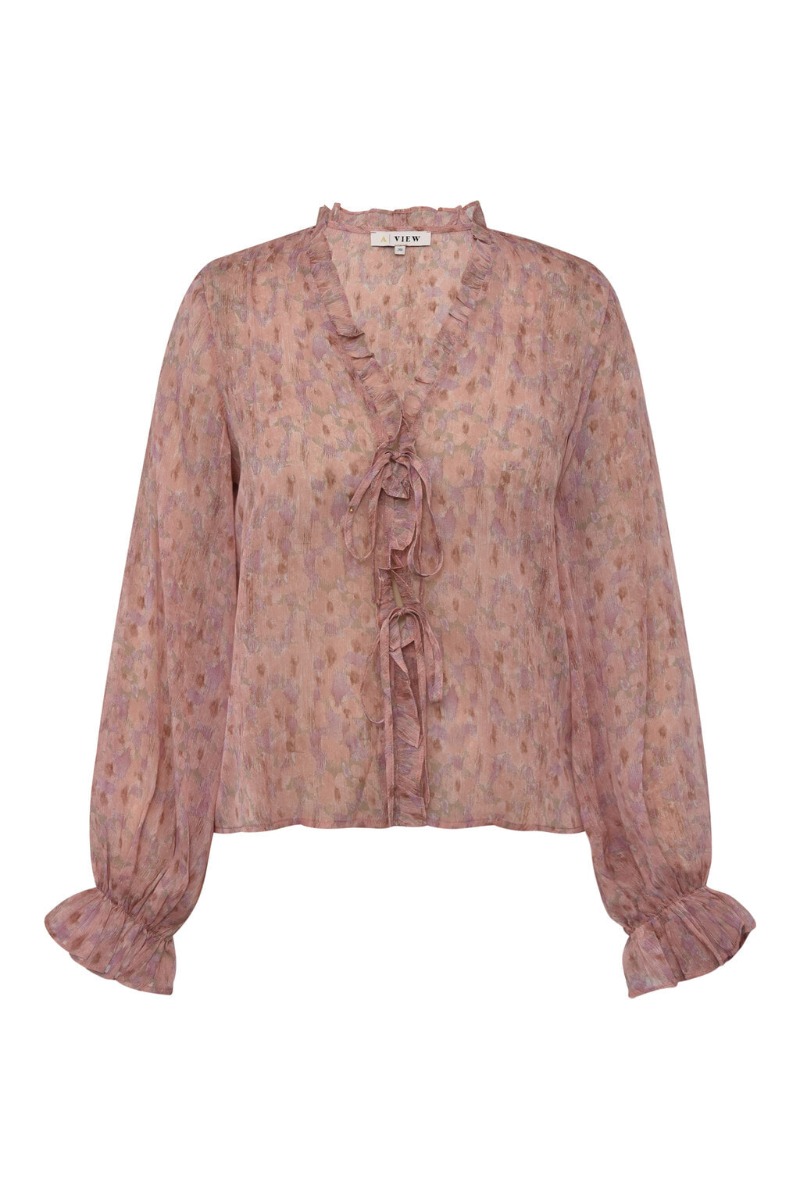 AView  Bluse  Flounce Blouse  Old Rose