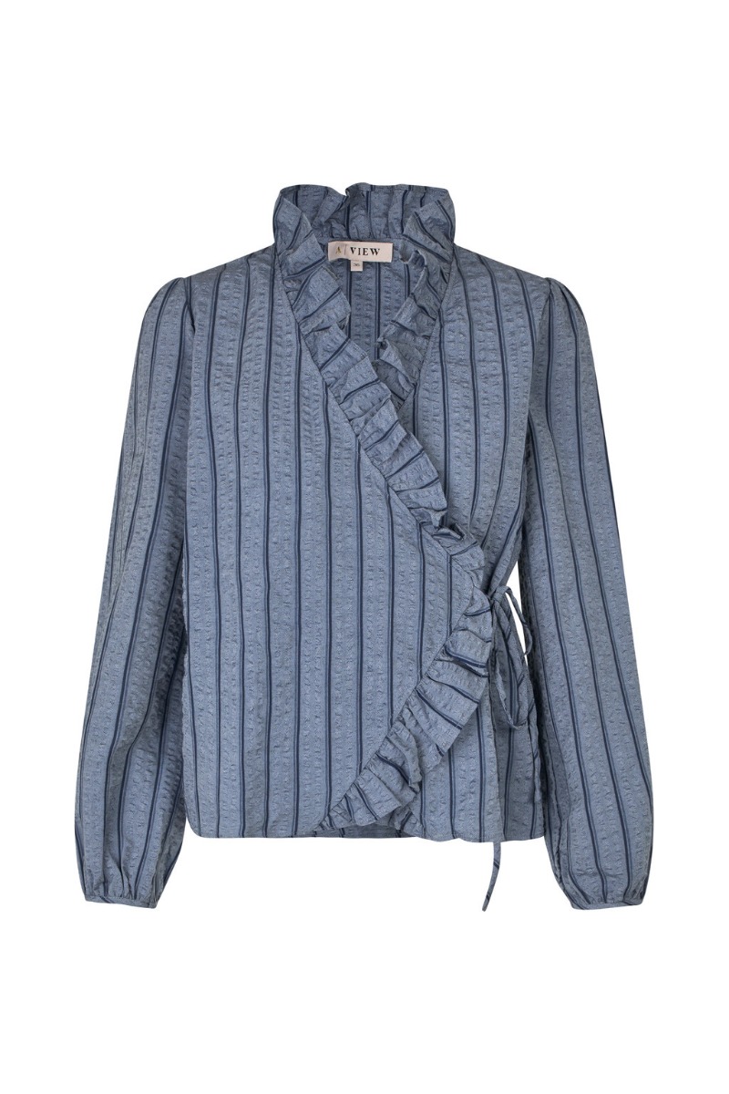 AView  Bluse  Thilde Blouse  Blue Stripe