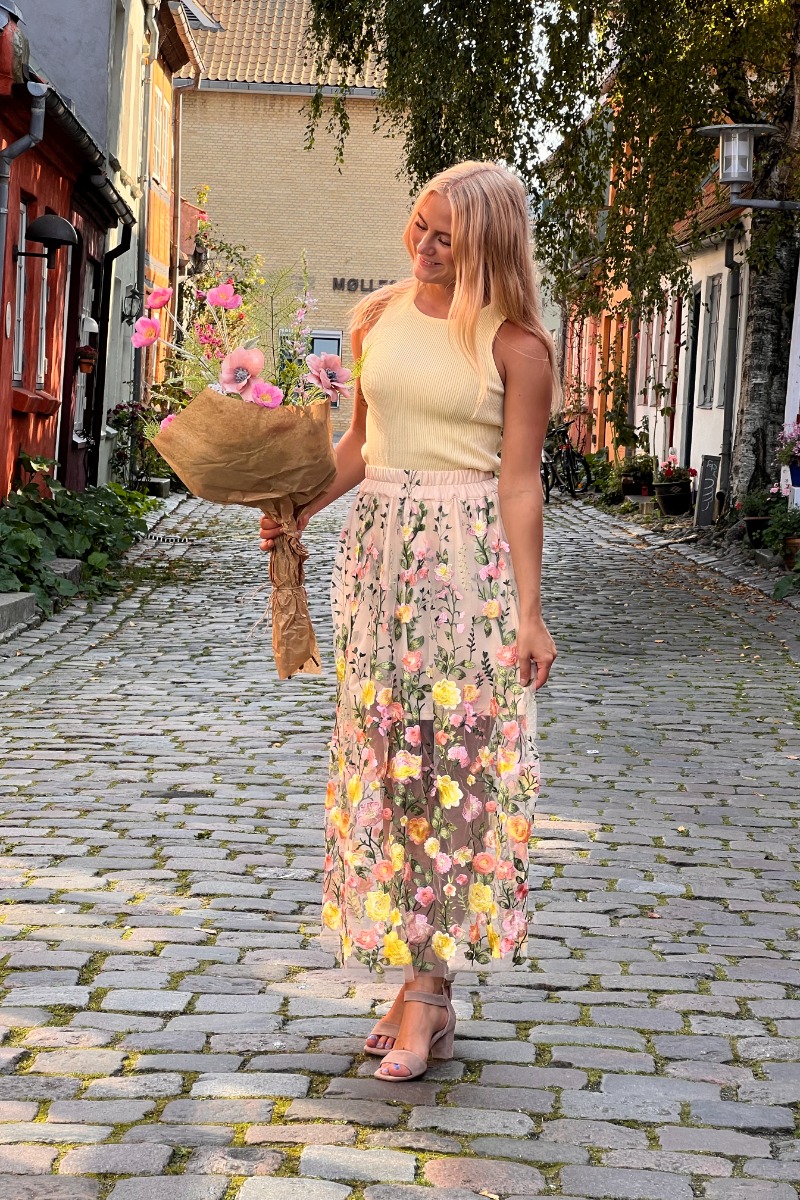 AView  Nederdel  Fuschia Skirt  Sandyellow
