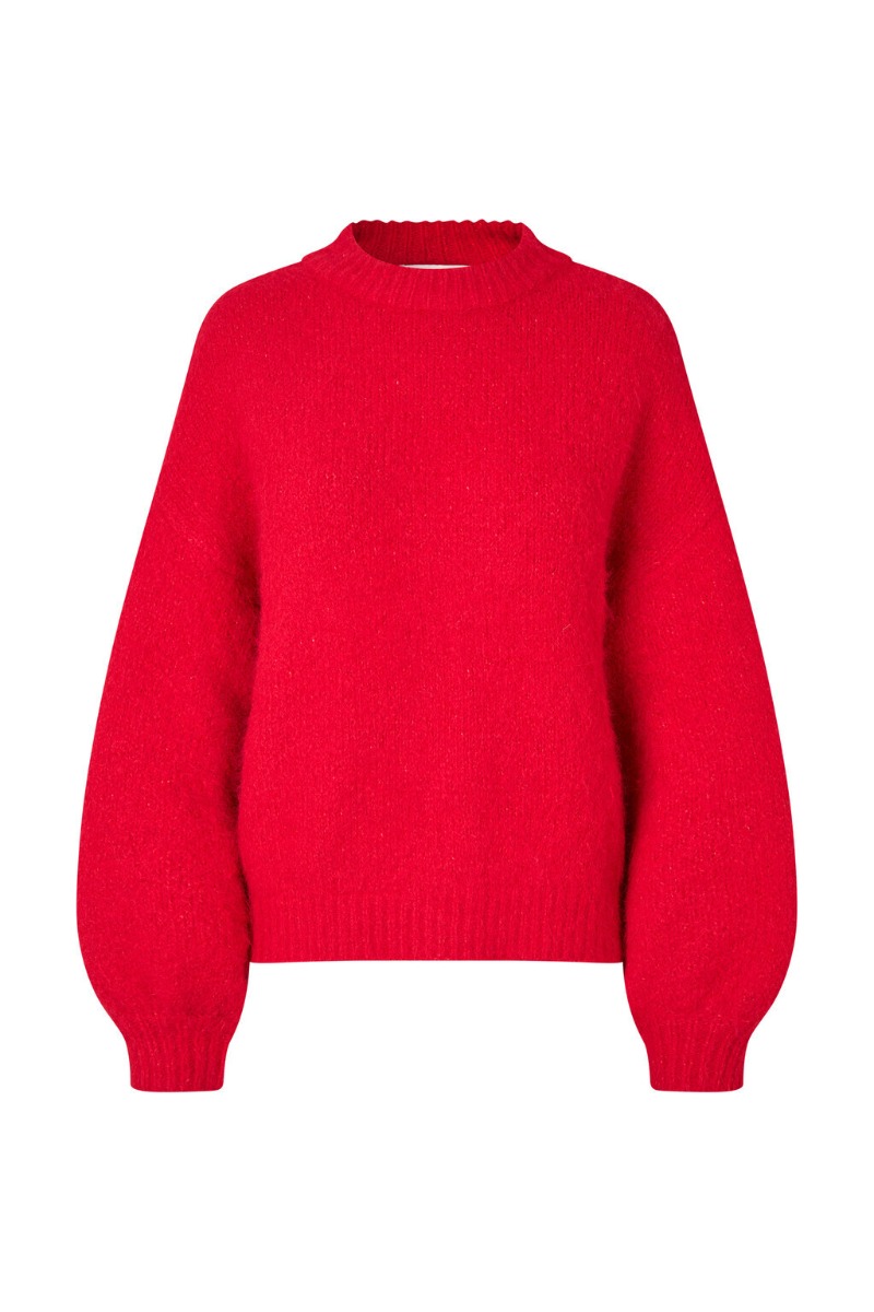 AView  Strik  Patrisia Solid Knit Pullover  Red