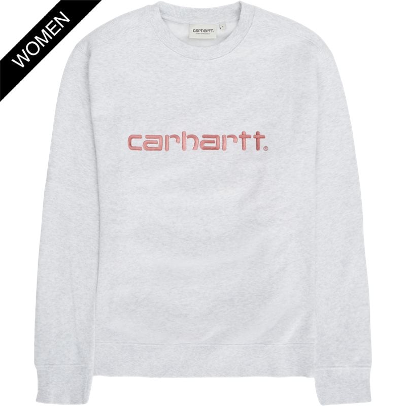 Carhartt Women W Carhartt Sweat I Ash Heatherdusty Rose
