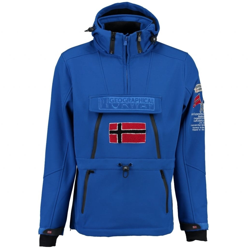 Geographical Norway Herre Anorak Softshell Jakke Tuilding  Blue