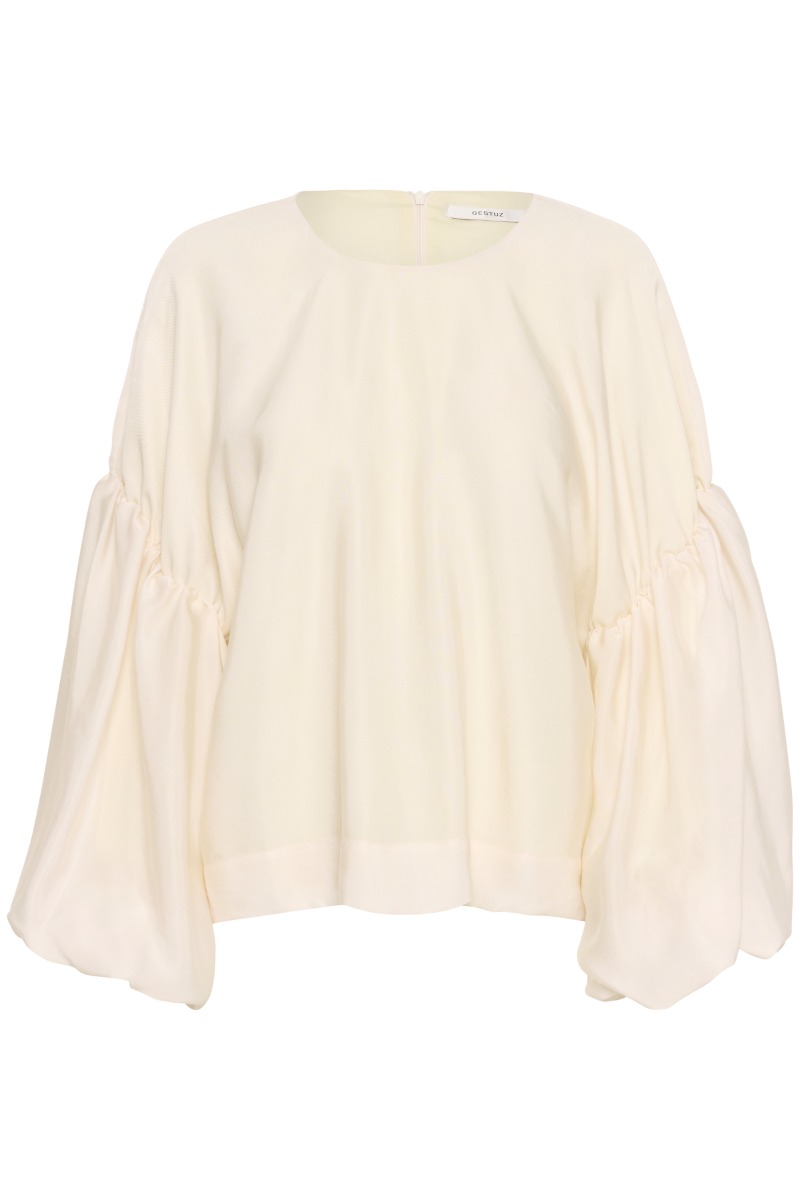 Gestuz  Bluse  GZmalloon Blouse  Egret