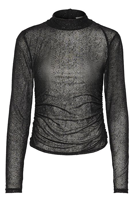 Gestuz  Bluse  GlimmaGZ High Neck Blouse  Black glitter