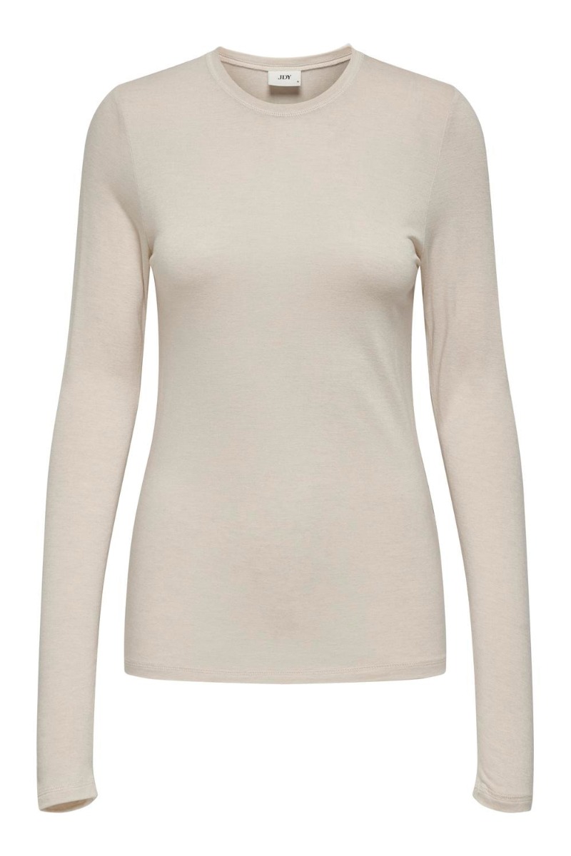 JDY  Bluse  JDY Suma Woolblend LS Oneck Top JRS Noos  Whitecap Gray