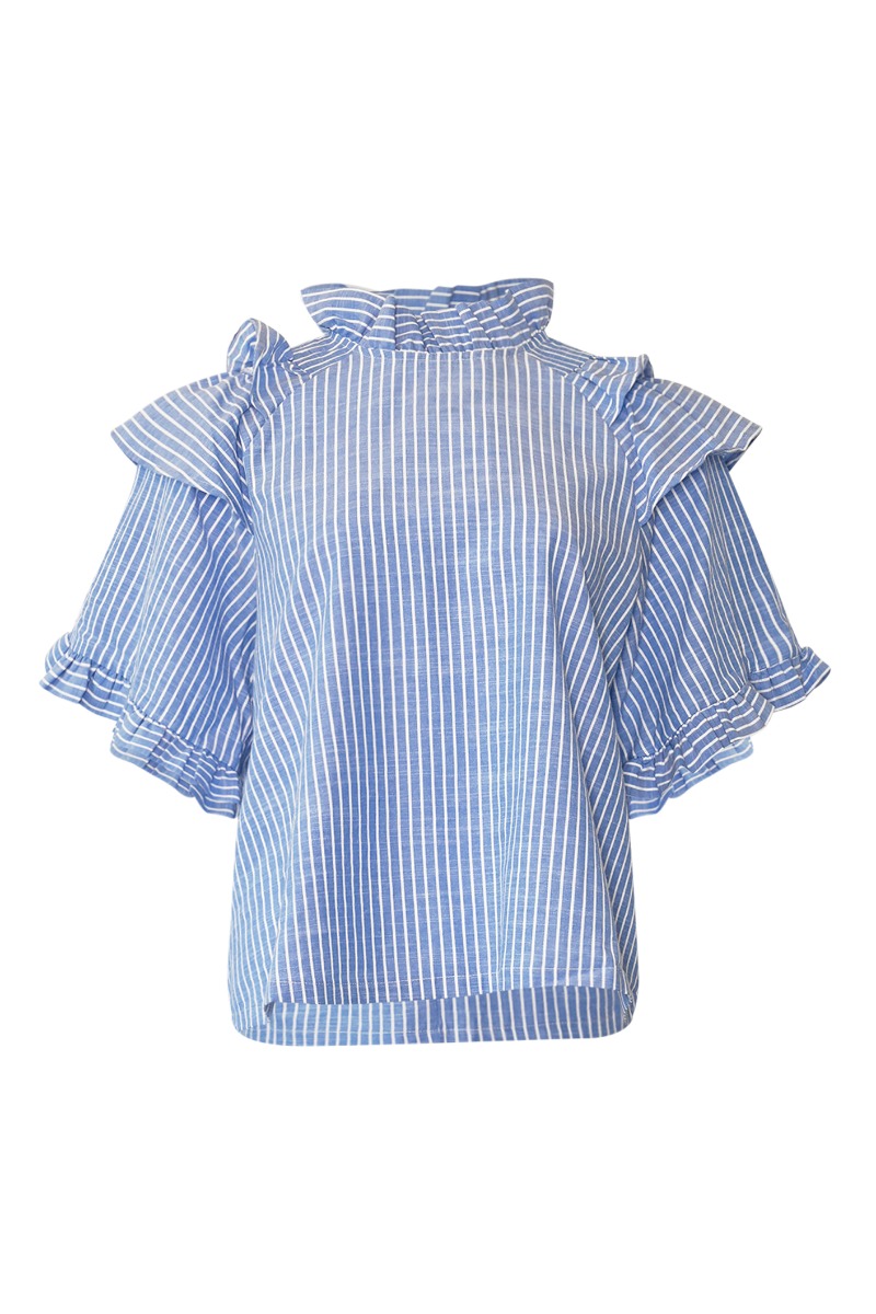 Noella  Bluse  Lesly Blouse  Blue Stripe