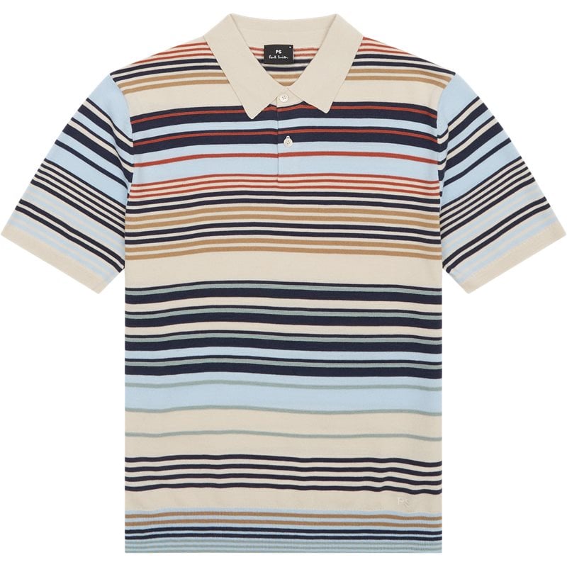 Ps By Paul Smith  Stribet Knit Polo Tshirt